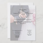 ブライダルパーティお祝い 招待状 (裏面)