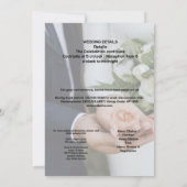 ブライダルパーティお祝い 招待状 (裏面)