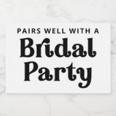 ブライダルパーティきらめくワインラベル スパークリングワインラベル (シングルラベル)