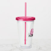 ブライダルパーティのギフトのピンクのフラワー・ガールの水差し アクリルタンブラー (右)