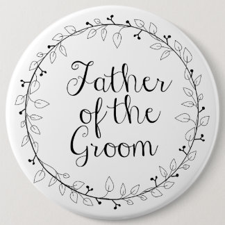 ブライダルパーティの名札-新郎の父 缶バッジ