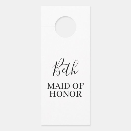 ブライダルパーティの花嫁のドレスの日オーガナイザー ドアノブサイン (正面)