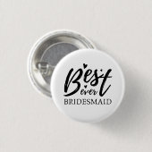 ブライダルパーティの花嫁付きボタン 缶バッジ (正面&裏面)