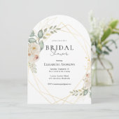 ブライダルパーティエレガントボホ招待 招待状 (スタンド正面)