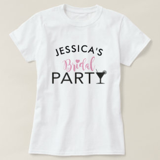 ブライダルパーティカスタムチームブライドカクテルトップス Tシャツ