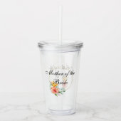 ブライダルパーティギフトバチェロレッテ母の花嫁 アクリルタンブラー (正面)
