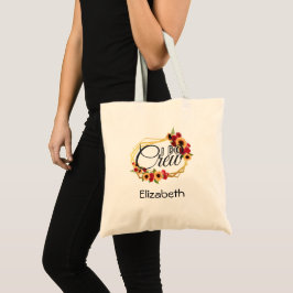 ブライダルパーティギフト、I Do Crew、ひまわり、バラ トートバッグ