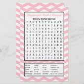 ブライダルパーティシャワーワード検索ゲーム (正面/裏面)