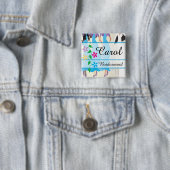 ブライダルパーティディナーとリハーサルの名前ボタン 缶バッジ (インサイチュ)