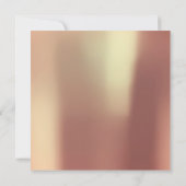 ブライダルパーティフォート形状銅バラ金属 招待状 (裏面)