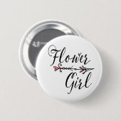 ブライダルパーティフラワーガール花嫁Tribe Arrow 缶バッジ (正面&裏面)