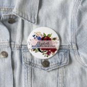 ブライダルパーティブリーズメイドギフトブルゴーニュブルー 缶バッジ (インサイチュ)