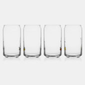 ブライダルパーティブリーズメイドバタフライ名前をカスタムする ガラス缶 (右)