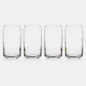 ブライダルパーティブリーズメイドバタフライ名前をカスタムする ガラス缶 (左)