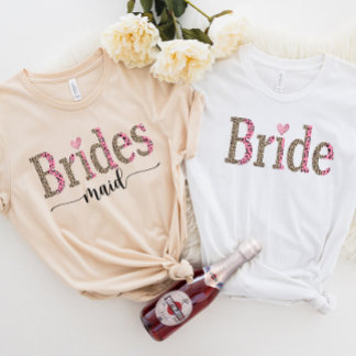 ブライダルパーティマッチングシャツ、ブライドメイド Tシャツ