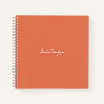 ブライダルパーティモノグラムモダンブリデスメイドオレンジ