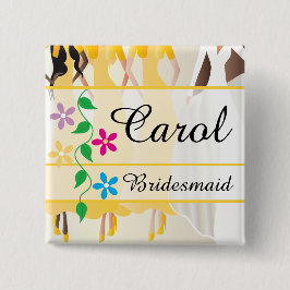 ブライダルパーティリハーサル、シャワー、バチェロレッテ 缶バッジ