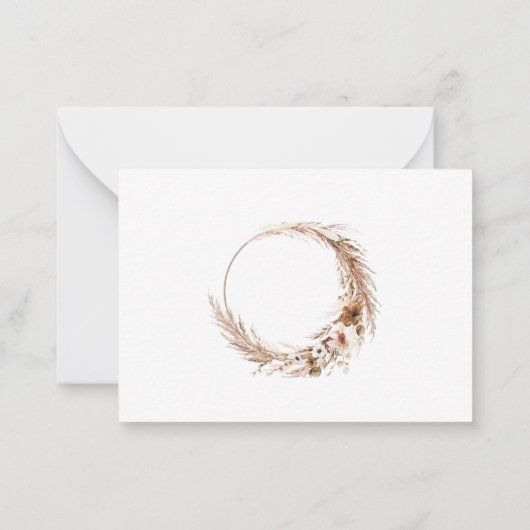 ブライダルパーティ提案カード ノートカード (裏面)