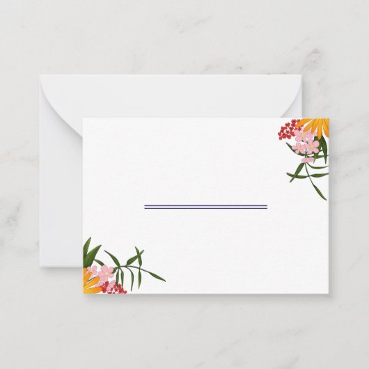 ブライダルパーティ提案カード ノートカード (正面)