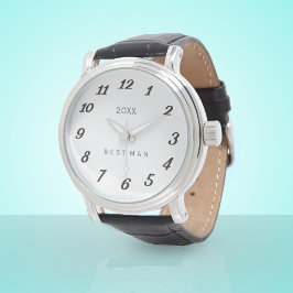 ブライダルパーティ花婿介添人グローミ結婚ンズウォッチ 腕時計