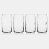 ブライダルパーティ花嫁予測できな弓名前をカスタムする ガラス缶 (左)