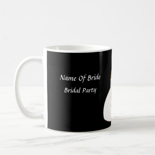 「ブライダルパーティIII付き添い人」 – カスタマイズ可能なマグカップ コーヒーマグカップ (左)