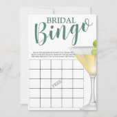 ブライダルビンゴおもしろいエレガントブライダルシャワー 招待状 (正面)