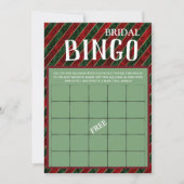 ブライダルビンゴウィンタークリスマスブライダルシャワーゲームI 招待状 (正面)