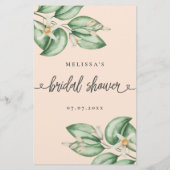 ブライダルビンゴゲストの検索ブライダルシャワーゲーム (裏面)