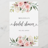 ブライダルビンゴゲストの検索ブライダルシャワーゲーム (裏面)