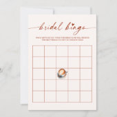 ブライダルビンゴコーヒーブライダルシャワーゲームカード 招待状 (正面)