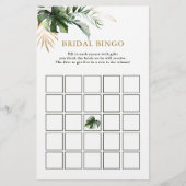 ブライダルビンゴトロピカルリーフブライダルシャワーゲーム (正面)