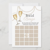 ブライダルビンゴピアスプロセッコシャワーゲームカード 招待状 (正面)