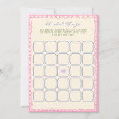 ブライダルビンゴブライダルシャワーゲームカード 招待状 (正面)