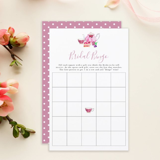 ブライダルビンゴブライダルシャワーゲームティーダスティーバラ (クリエイターアップロード済み)