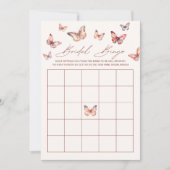 ブライダルビンゴボホバタフライ ブライダルシャワーゲーム 招待状 (正面)