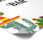 ブライダルファイナルフィエスタマルガリータバー標識 ポスター (角)