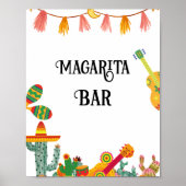 ブライダルファイナルフィエスタマルガリータバー標識 ポスター (正面)