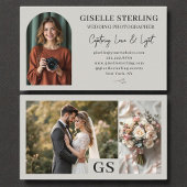 ブライダルフォトグラファーPhoto Scriptプロフェッショナル 名刺