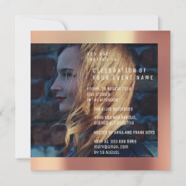 ブライダルフォート目盛り誕生日銅金属 招待状