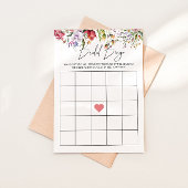 ブライダルフローラブライダルシャワーゲームカード 招待状