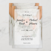 ブライダルフローラ結婚式招待状 招待状 (正面/裏面)