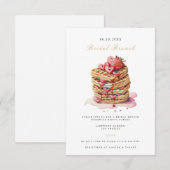 ブライダルブエレガントランチブライダルシャワー招待 エンクロージャーカード (正面/裏面)