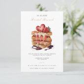 ブライダルブエレガントランチブライダルシャワー招待 エンクロージャーカード (スタンド正面)