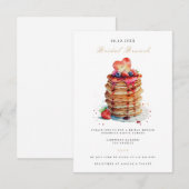 ブライダルブエレガントランチブライダルシャワー招待 エンクロージャーカード (正面/裏面)