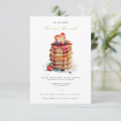 ブライダルブエレガントランチブライダルシャワー招待 エンクロージャーカード (スタンド正面)