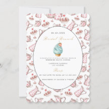 ブライダルブエレガントランチブライダルシャワー招待