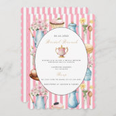 ブライダルブエレガントランチブライダルシャワー招待 招待状 (正面/裏面)