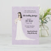 ブライダルブティックオープンハウスを選択バックグラウンドカラー 招待状 (スタンド正面)