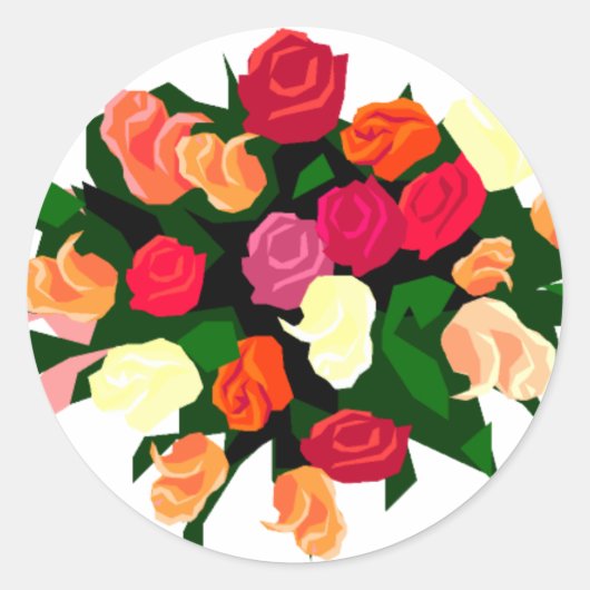 ブライダルブティック封筒用シール ラウンドシール (正面)